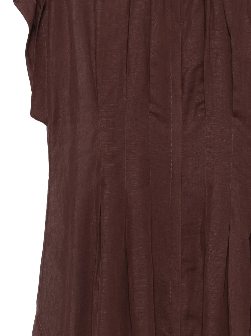 BOSS Midi-jurk met korte mouwen Bruin