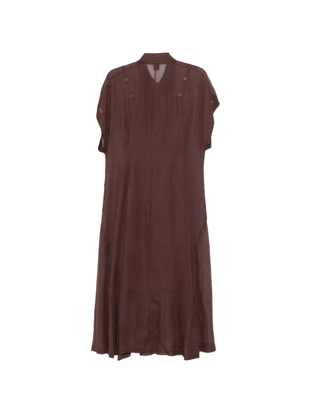 BOSS Midi-jurk met korte mouwen Bruin