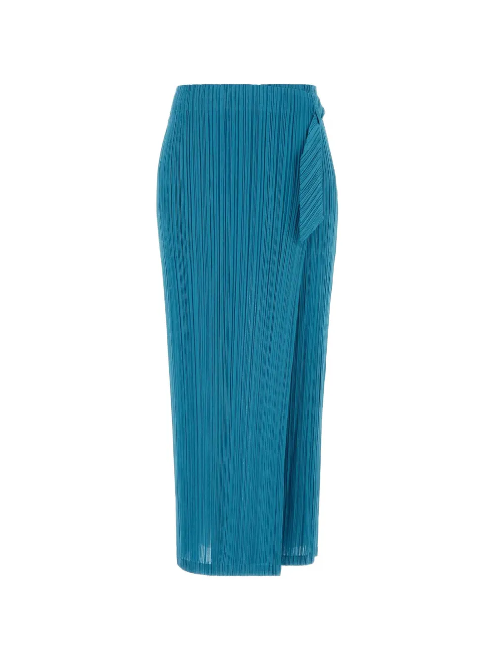 Pleats Please Issey Miyake Facade wrap trousers - Blu