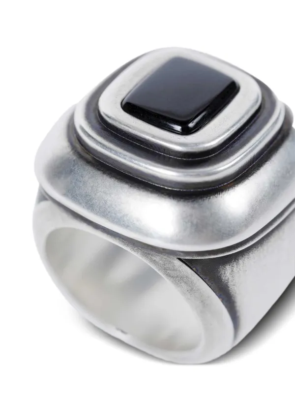 Ann Demeulemeester Merr Square Ring | Silver | FARFETCH AO