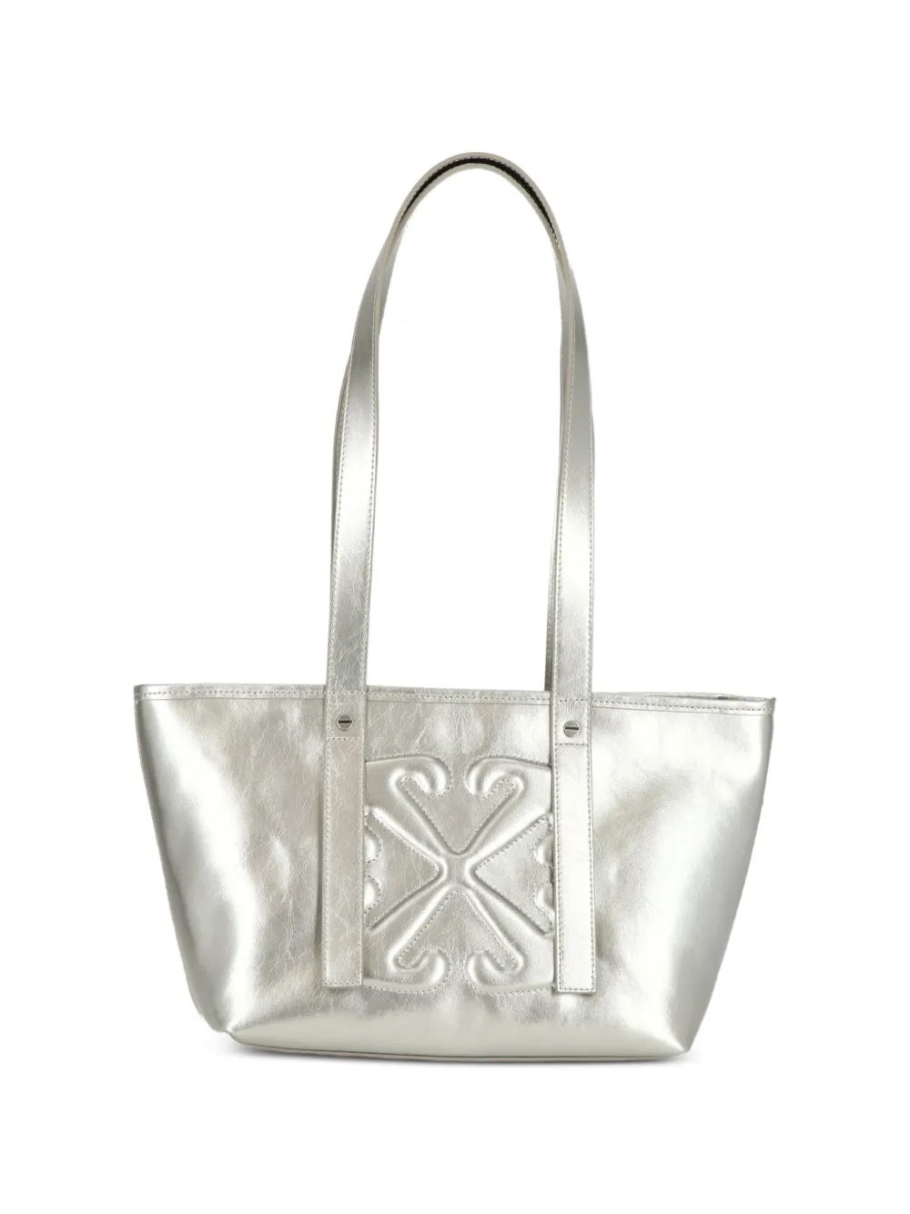 Off-White East West tote bag - Argento