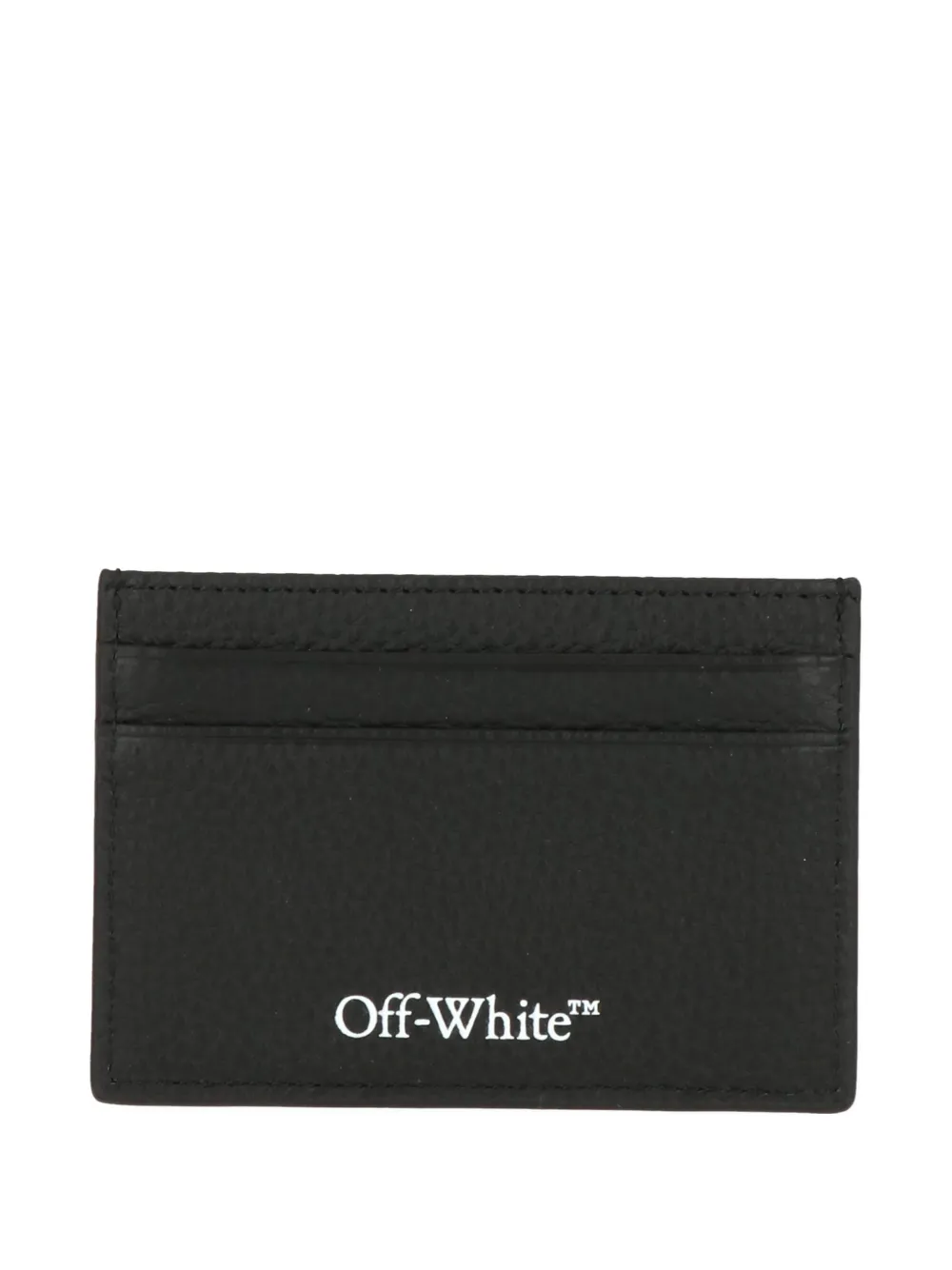 Off-White logo-print cardholder - Schwarz