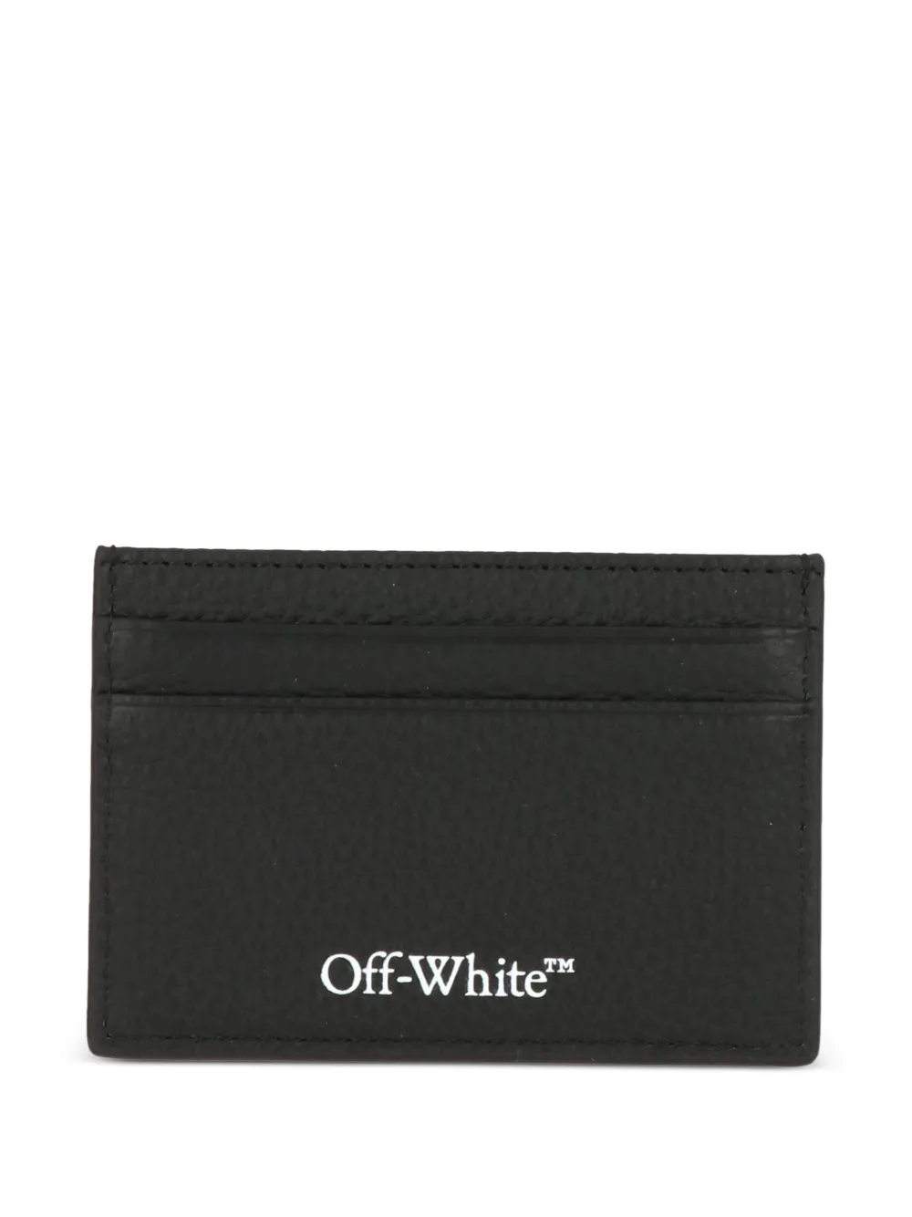 Off-White logo-print cardholder - Nero