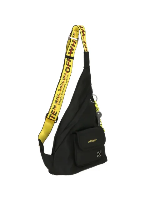 Off-White logo-plaque messeger bag