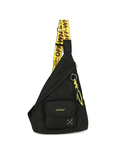 Off-White logo-plaque messeger bag