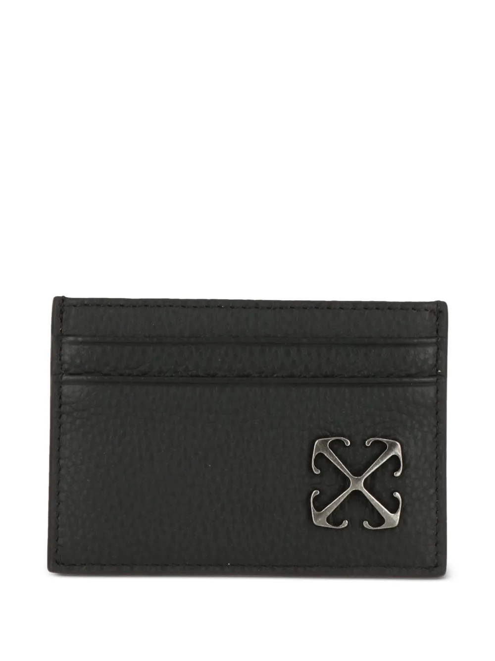 Off-White Arrows logo-plaque card holder - Nero