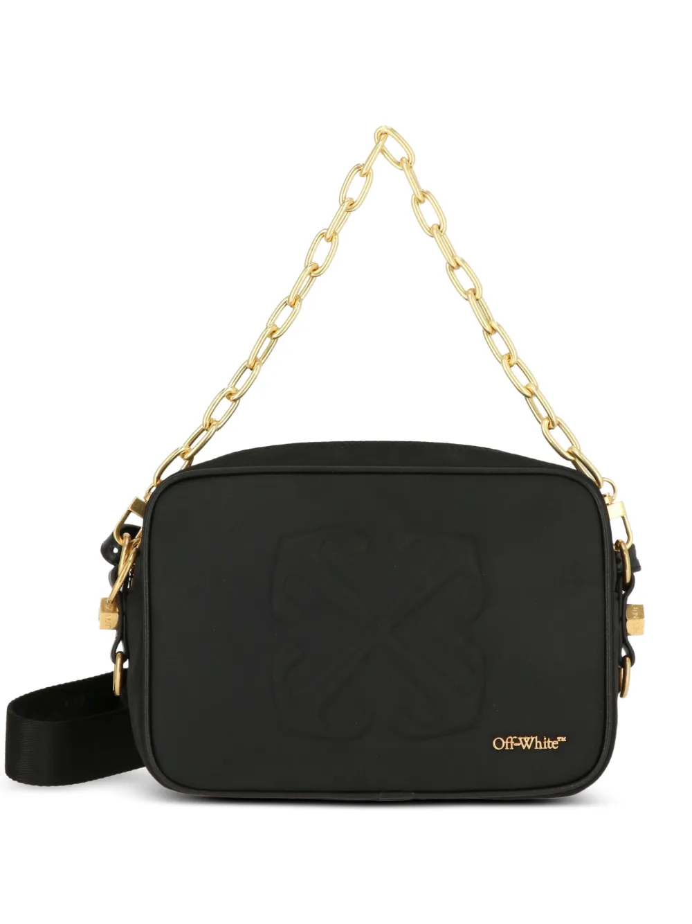 Off-White Arrows-motif chain-link clutch bag - Schwarz