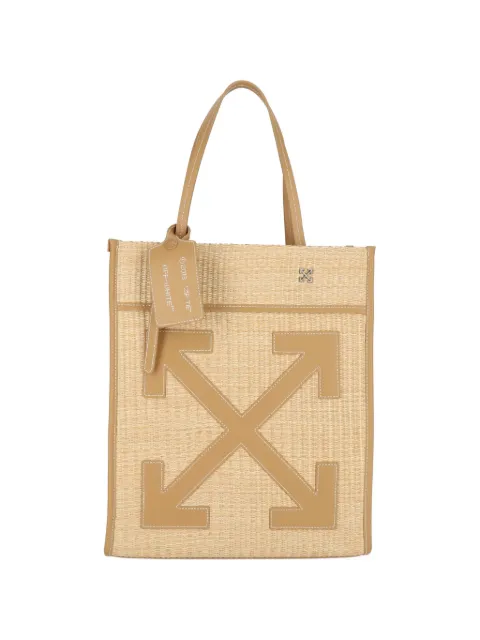 Off-White woven texture tote bag