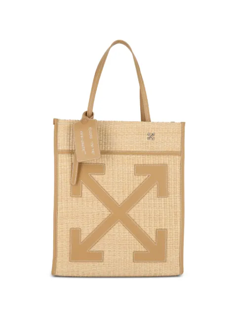 Off-White woven texture tote bag