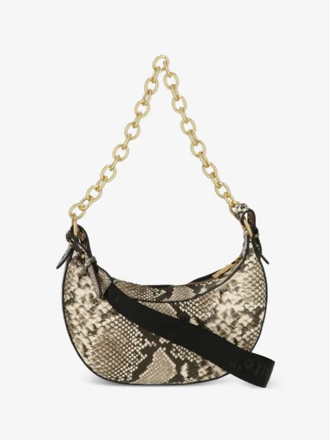 Off-White snakeskin-effect Arrows shoulder bag