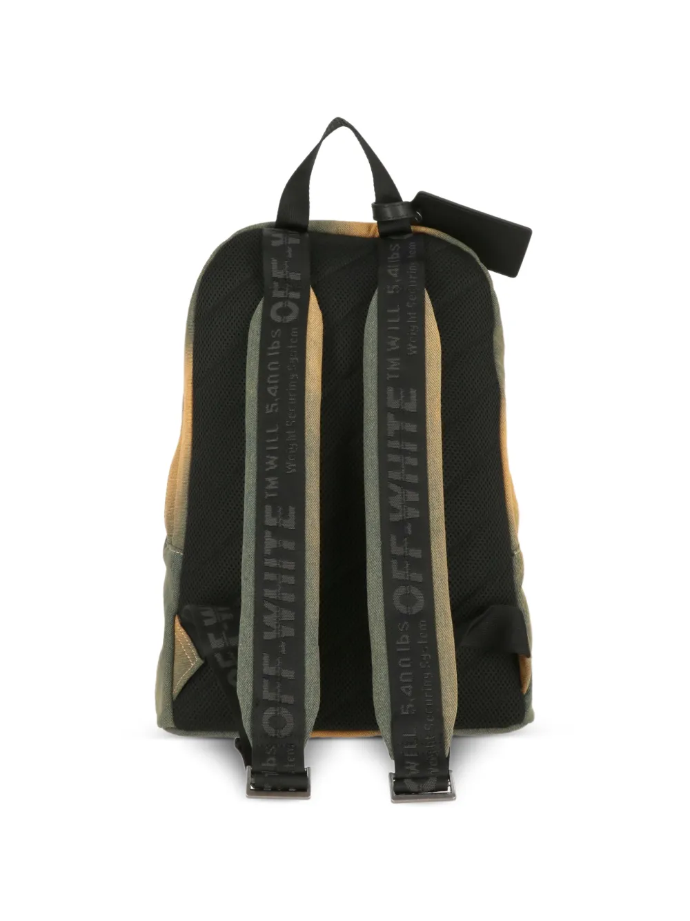 Off-White Rugzak met Arrows-patroon en Diag-streep Groen