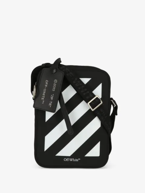 Off-White ZIp Tie Diagonals logo-print shoulder bag