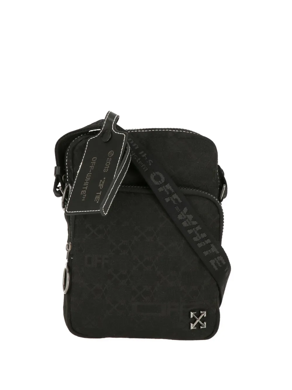 Off-White Zip Tie monogram-pattern shoulder bag | negro | Image 1