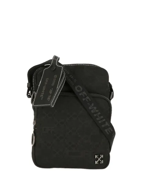 Off-White Zip Tie monogram-pattern shoulder bag