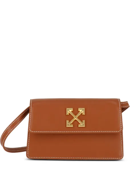 Off-White Arrows-motif contrast-stitch clutch bag