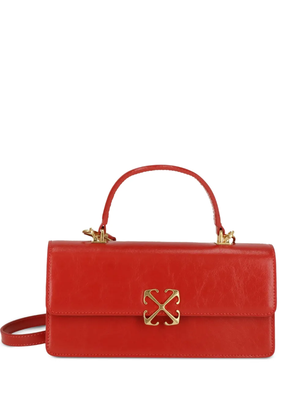 Off-White Arrows plaque shoulder bag - Rot