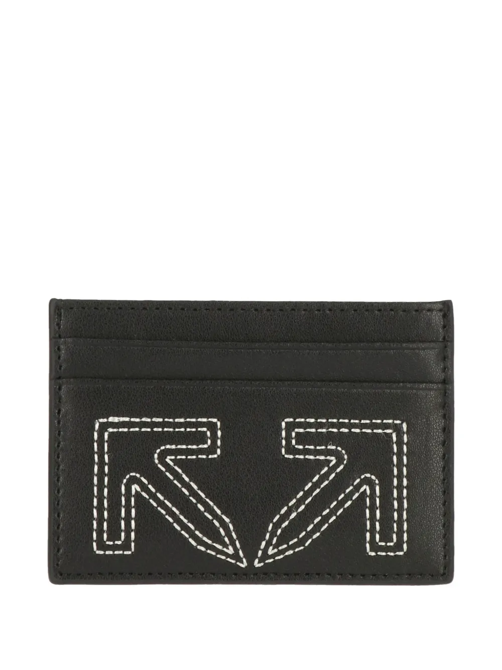 Off-White Arrows-motif card holder - Nero