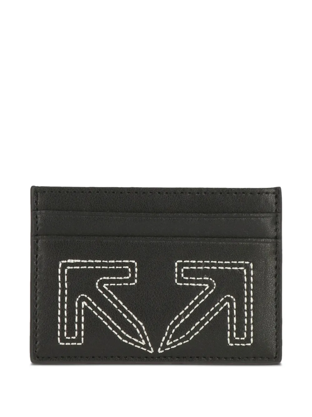 Off-White Arrows-motif card holder - Nero