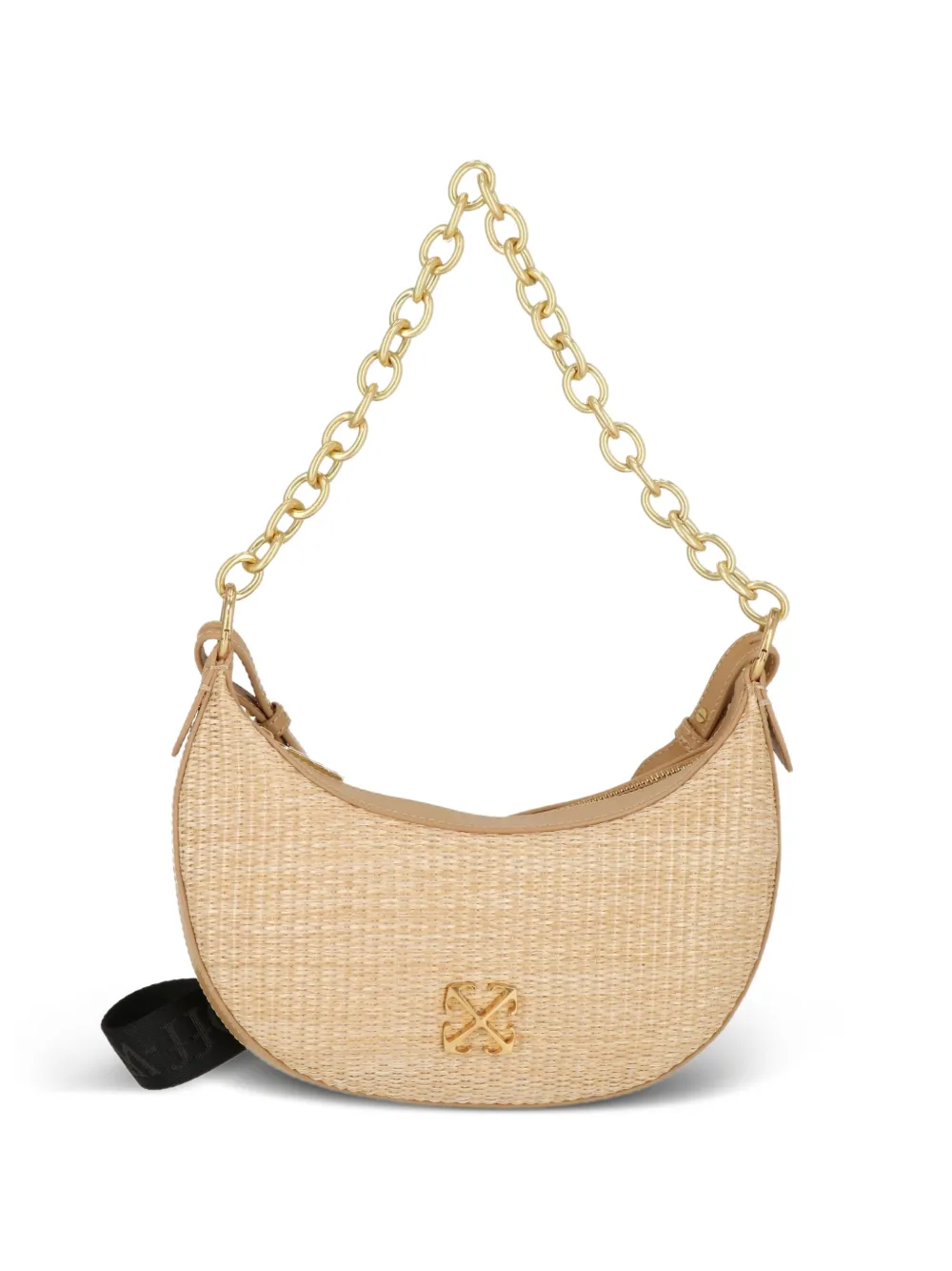 Off-White Arrows-plaque chain-link shoulder bag - Toni neutri