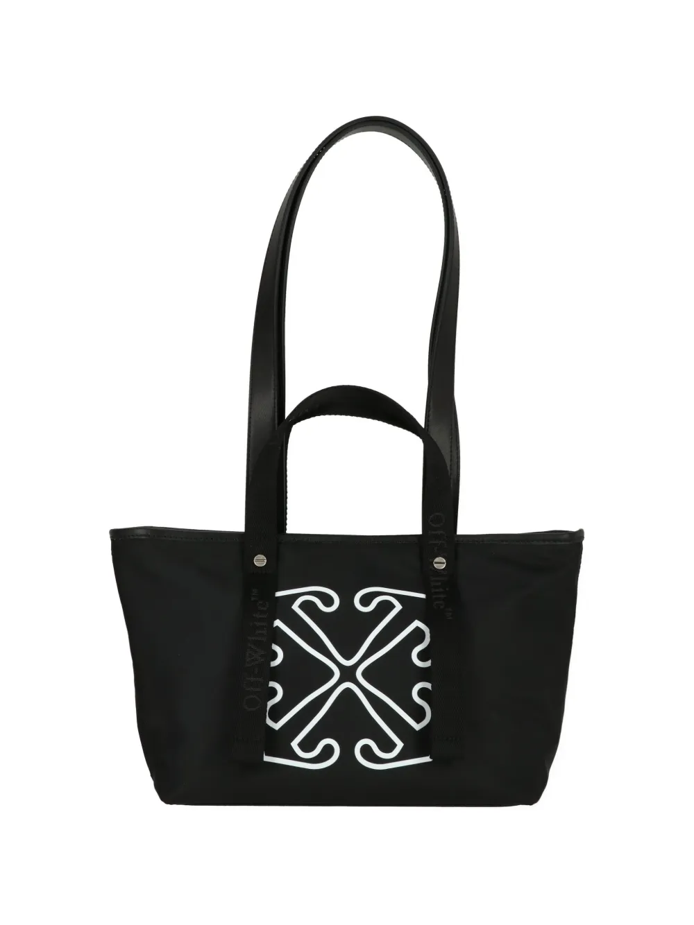 Off-White Arrows-motif logo-strap tote bag - Schwarz
