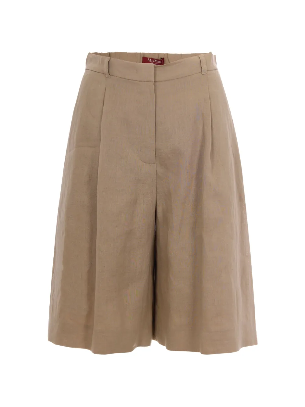 Max Mara wide-leg Bermuda trousers - Toni neutri