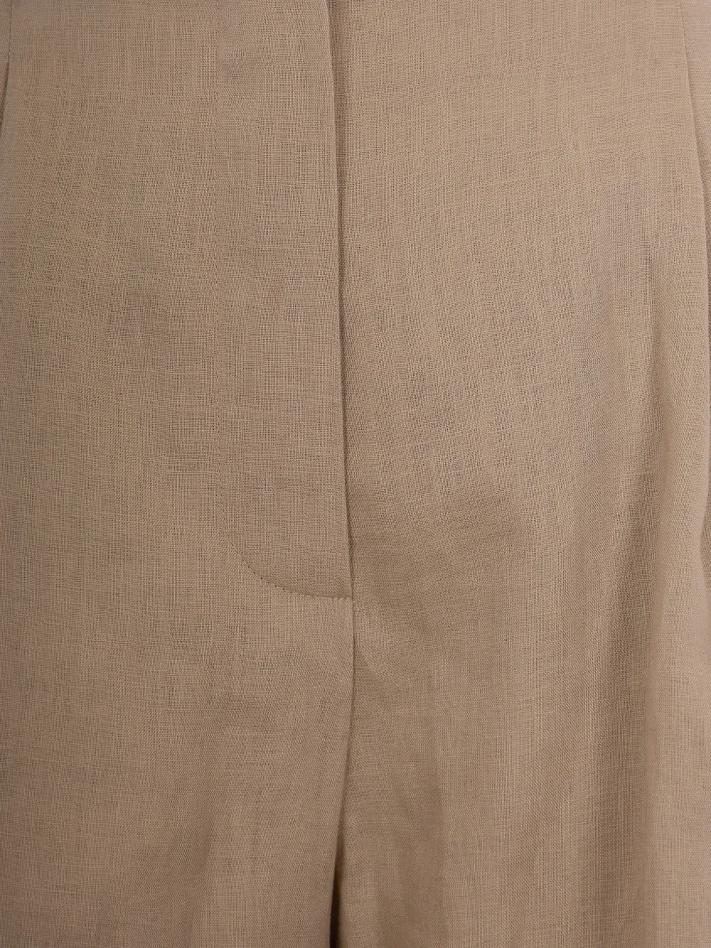 Max Mara Bermuda broek met wijde pijpen Beige