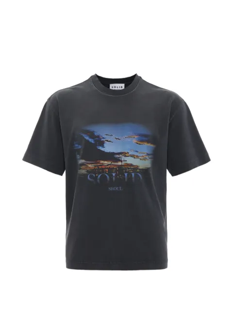 SOLID HOMME Solid Seoul graphic-print T-shirt