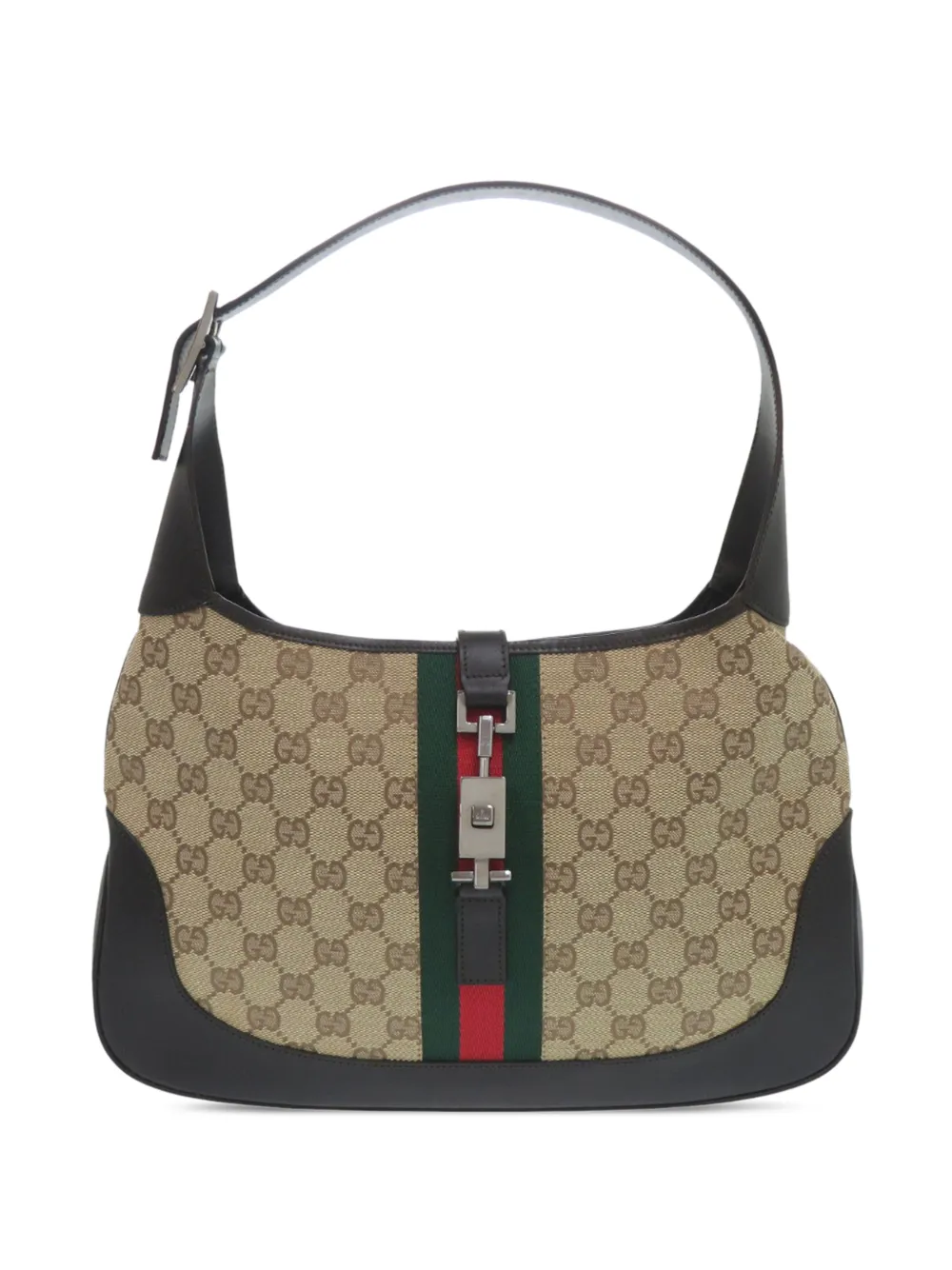 Gucci Pre-Owned 1998-2008 Medium GG Canvas Web Jackie shoulder bag - Toni neutri