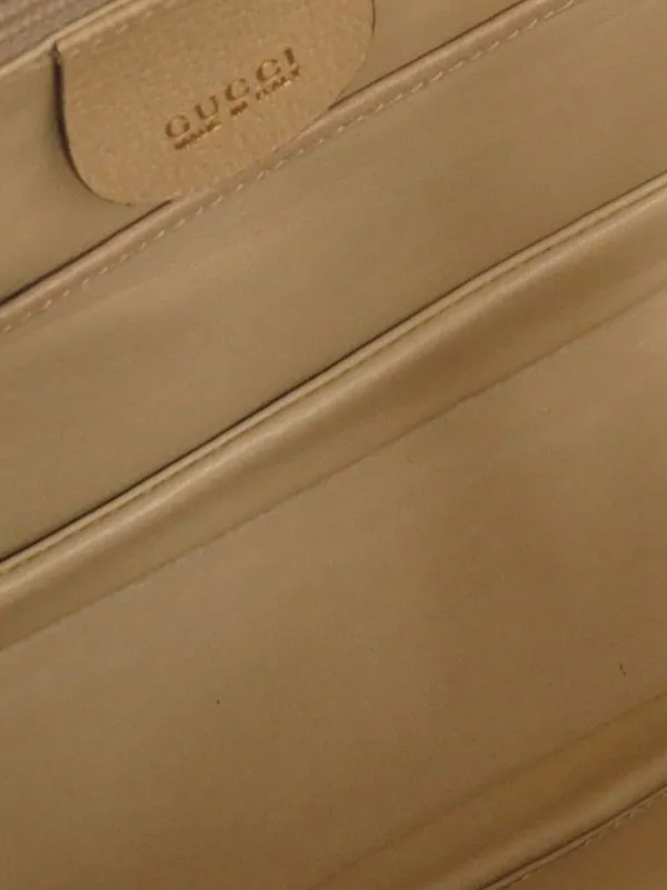 Gucci Pre-Owned 20th Century Grained Calfskin Bamboo Night Satchel