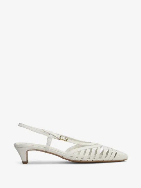 biancadi caged-design slingback pumps