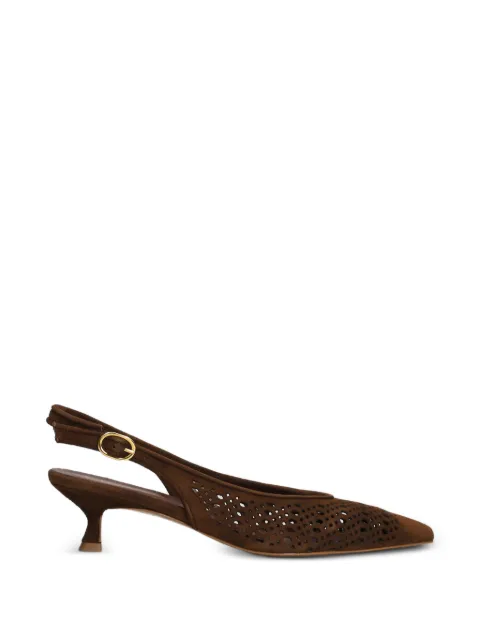 biancadi perforated slingback pumps