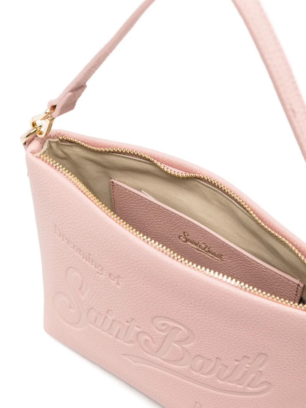 MC2 Saint Barth Aline crossbodytas met logo-reliëf Roze