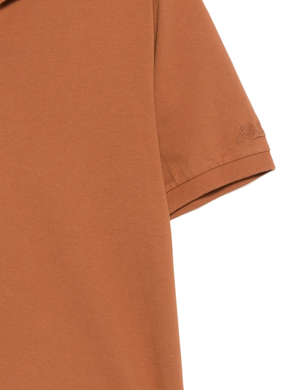 MC2 Saint Barth Charles poloshirt met geborduurd logo Bruin