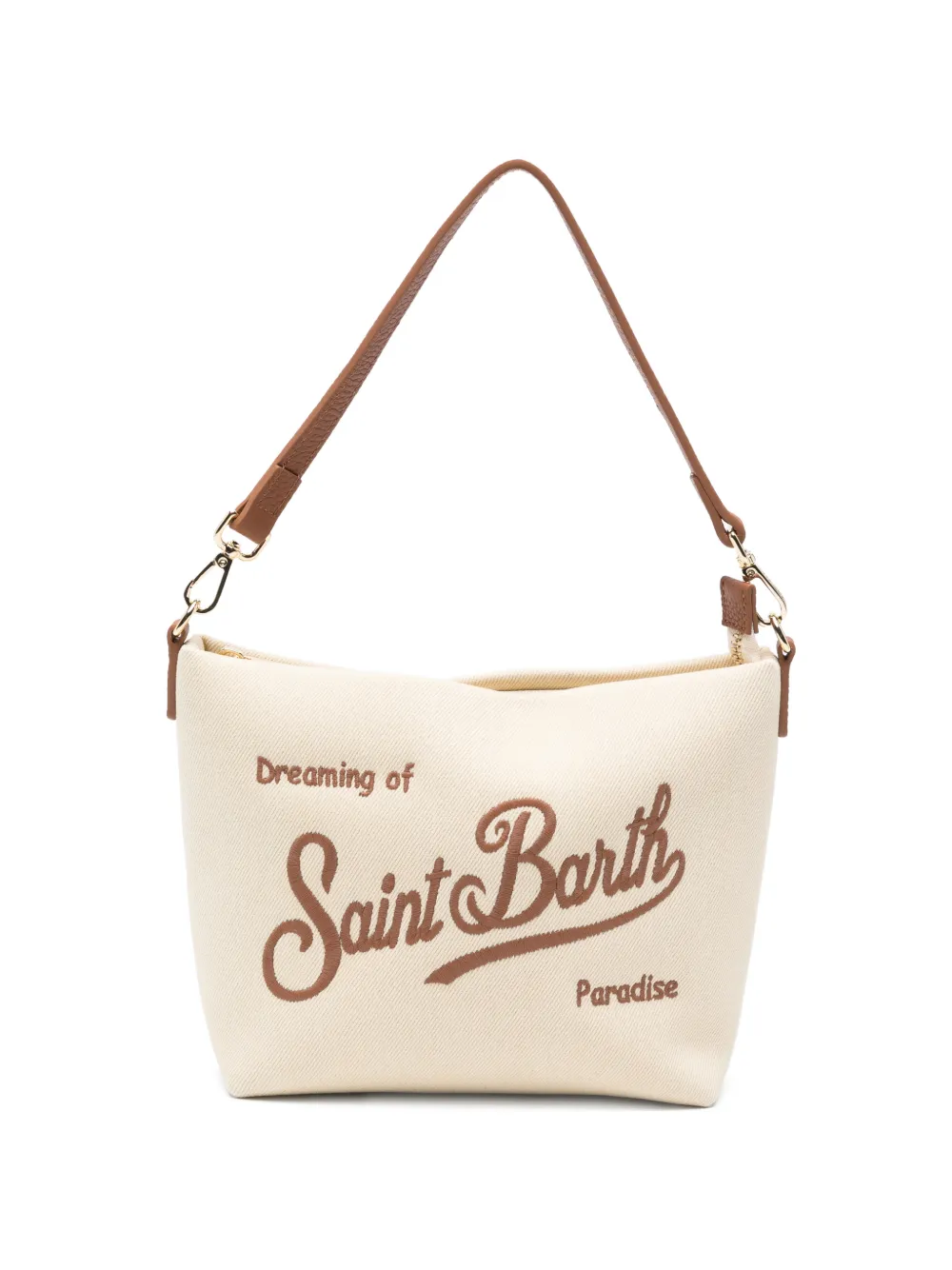MC2 Saint Barth Aline shopper met geborduurd logo Beige