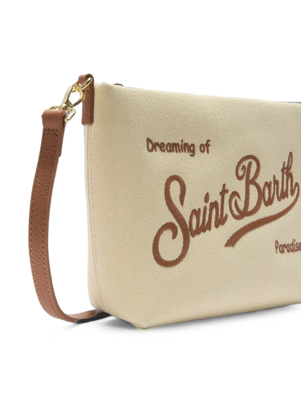 MC2 Saint Barth Aline shopper met geborduurd logo Beige