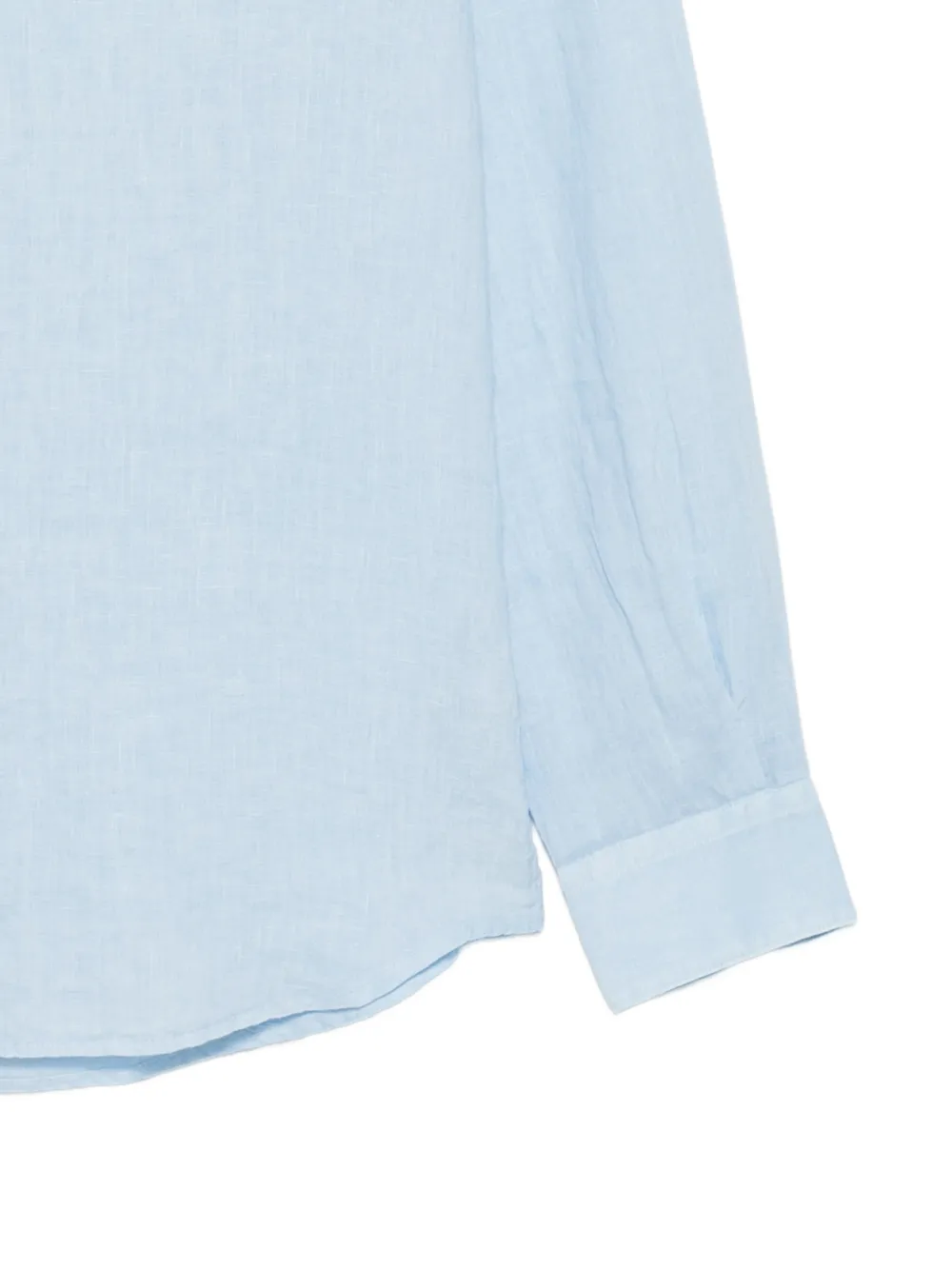MC2 Saint Barth Naxos overhemd met ronde opstaande kraag en lange mouwen Blauw