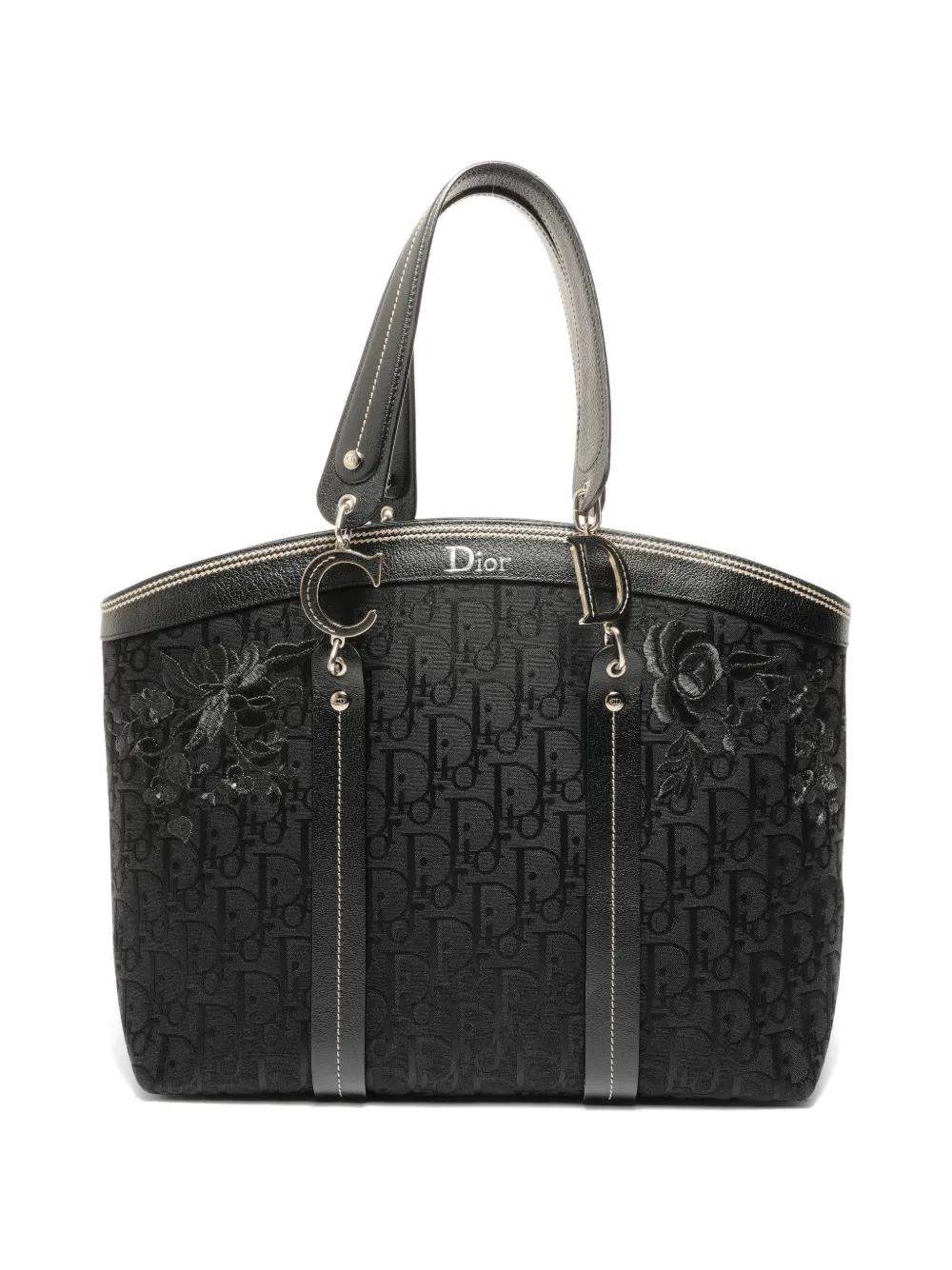 Christian Dior Pre-Owned 2005 Trotter Flower handbag - Schwarz