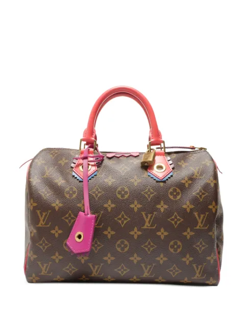 Louis Vuitton Pre-Owned 2015 Monogram Speedy 30 Totem Flamingo handbag