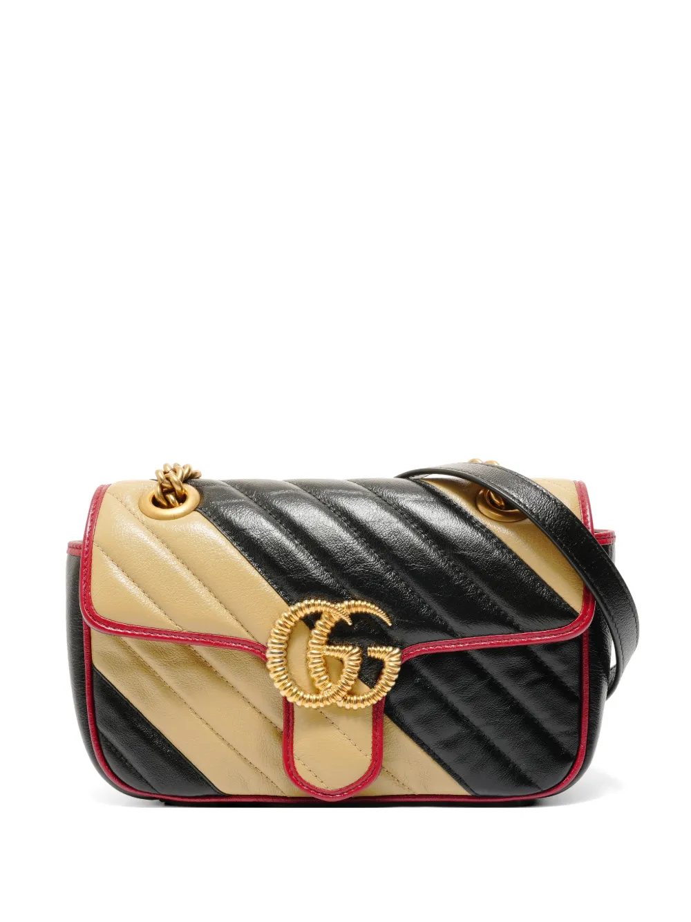 Gucci Pre-Owned 2010–2020 Marmont chain shoulder bag - Nero