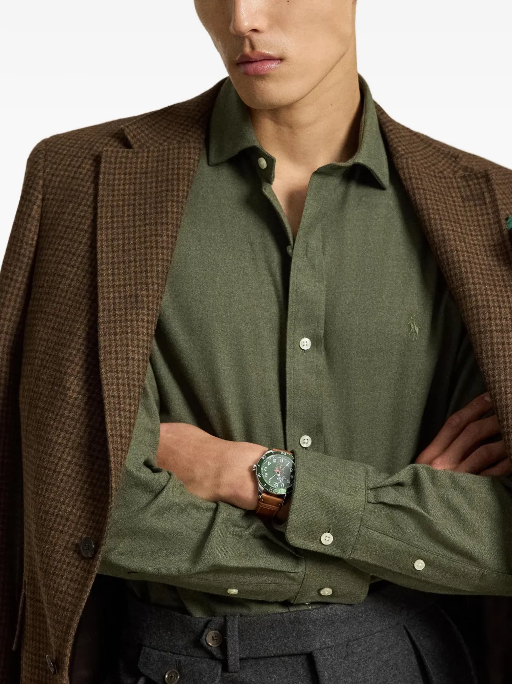 Polo Ralph Lauren Overhemd met geborduurd logo Groen