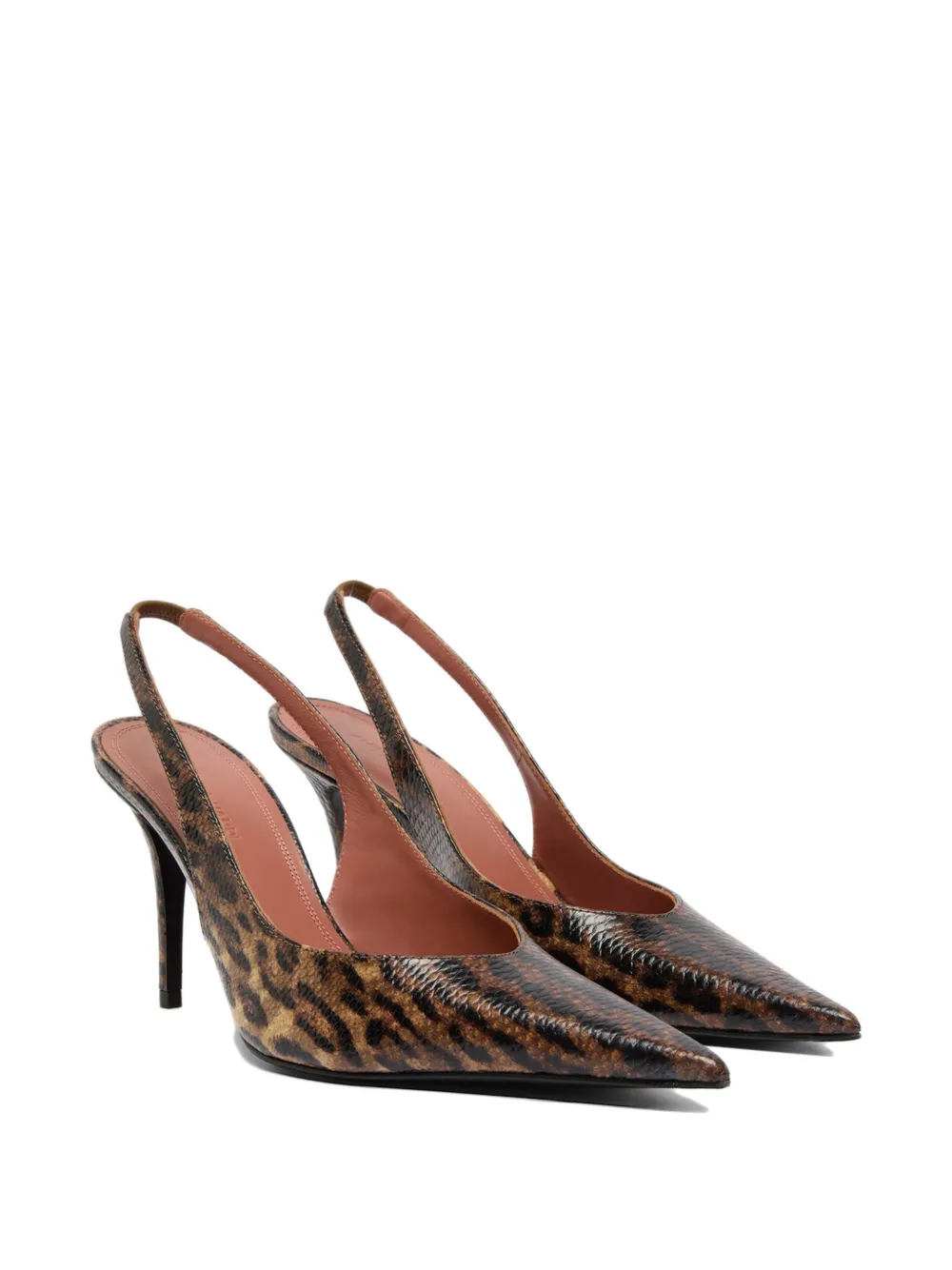 Amina Muaddi Anok slingback pumps Beige