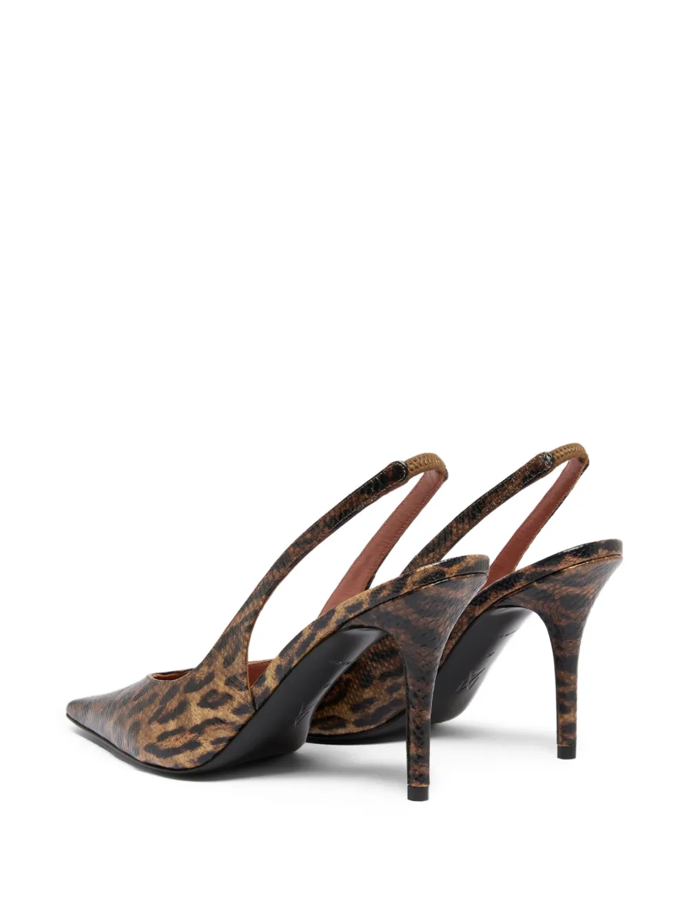 Amina Muaddi Anok slingback pumps Beige