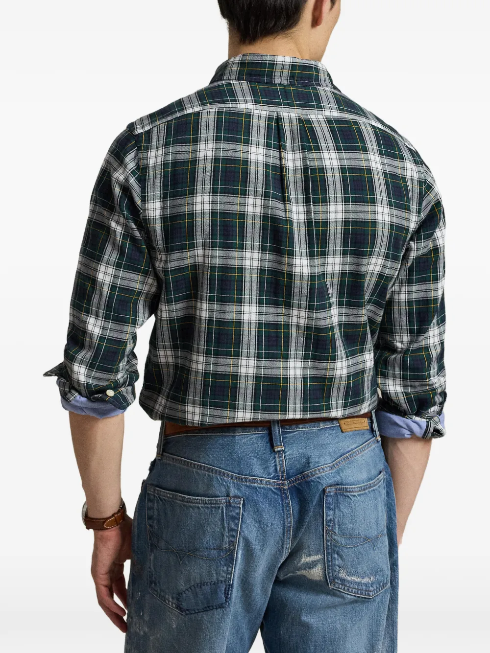 Polo Ralph Lauren Oxford button-down overhemd met tartan ruit Blauw