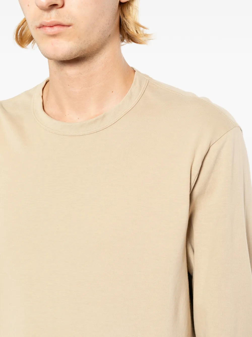 James Perse Jersey T-shirt met lange mouwen Bruin