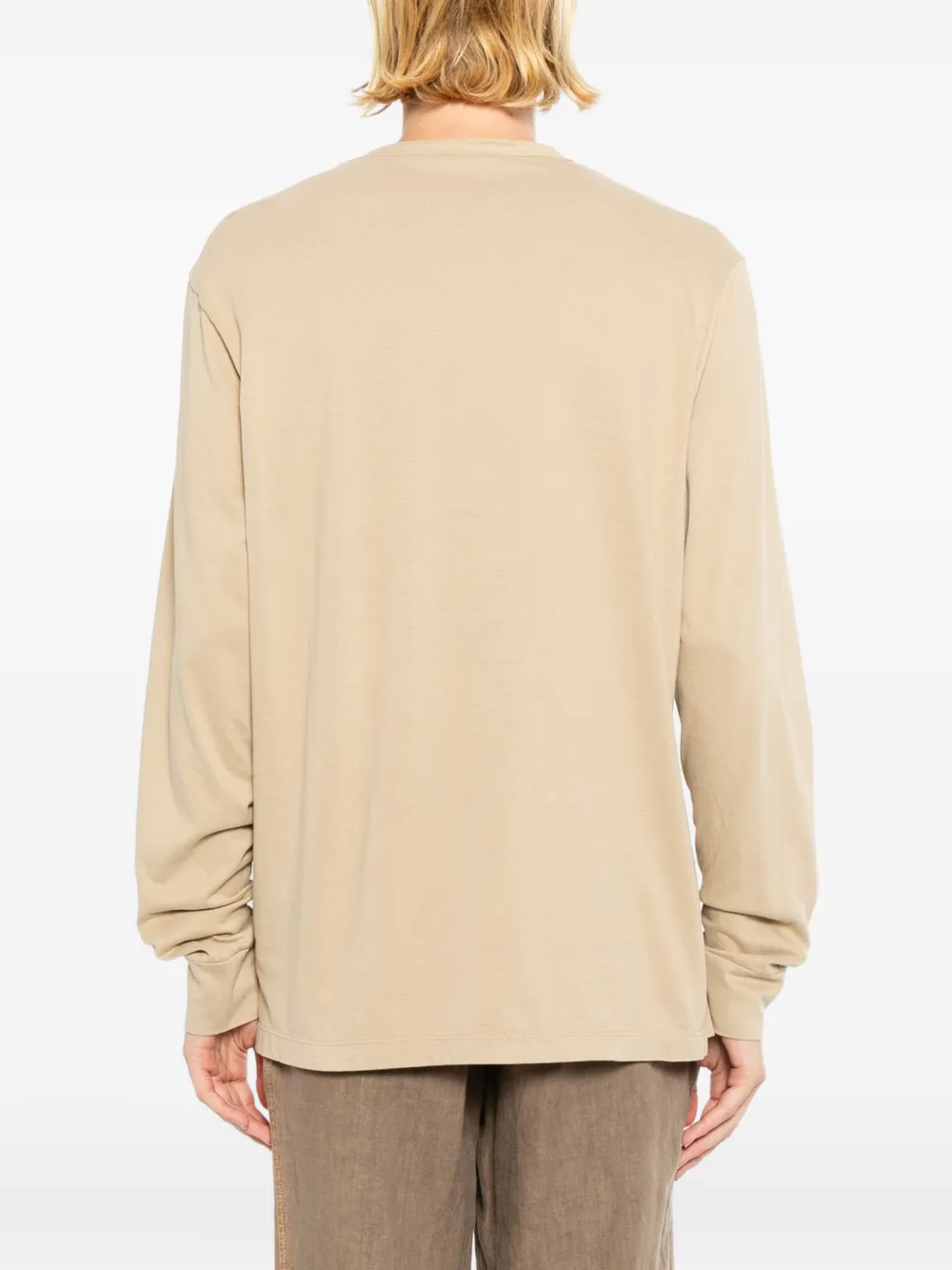 James Perse Jersey T-shirt met lange mouwen Bruin