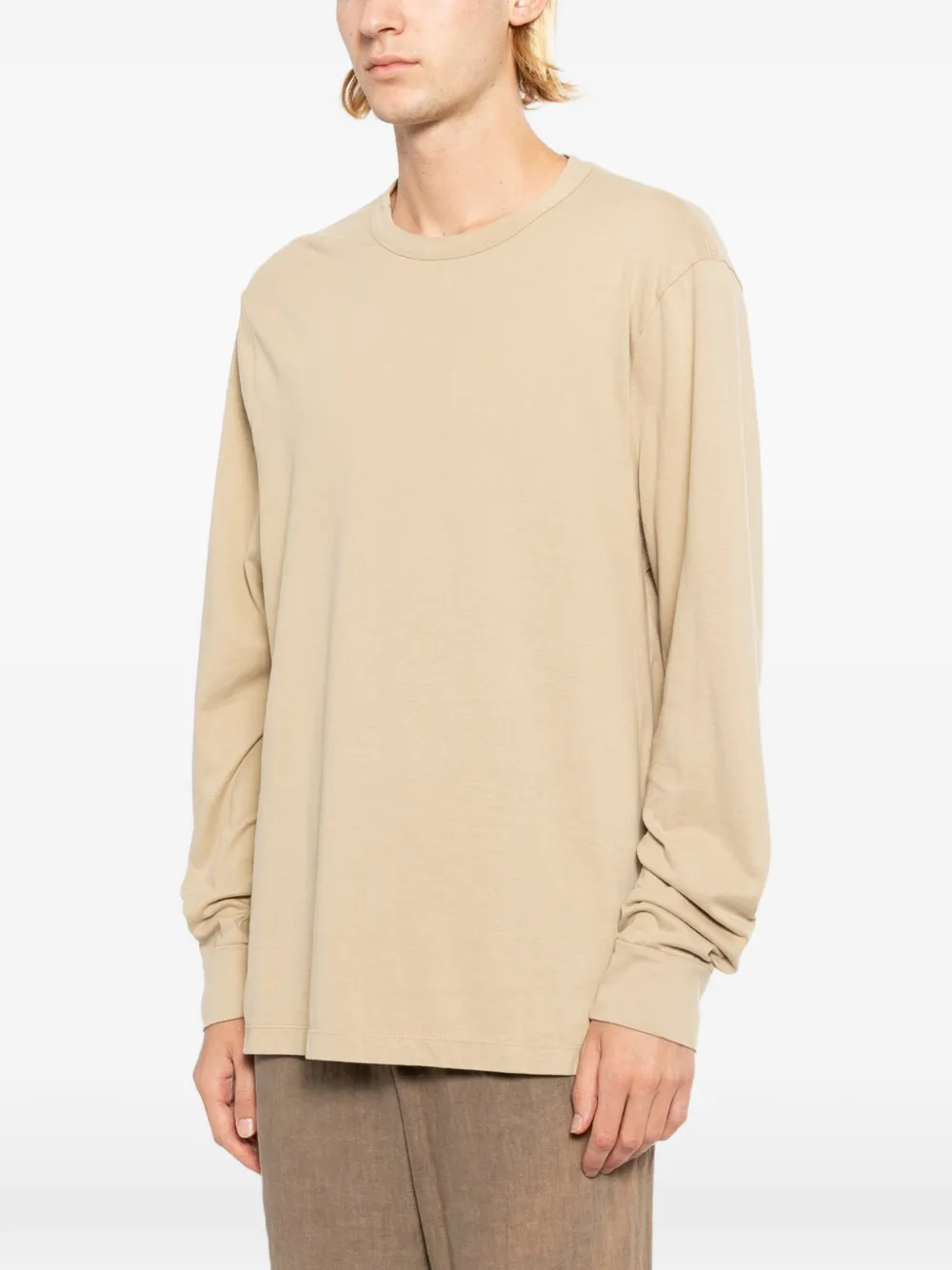 James Perse Jersey T-shirt met lange mouwen Bruin