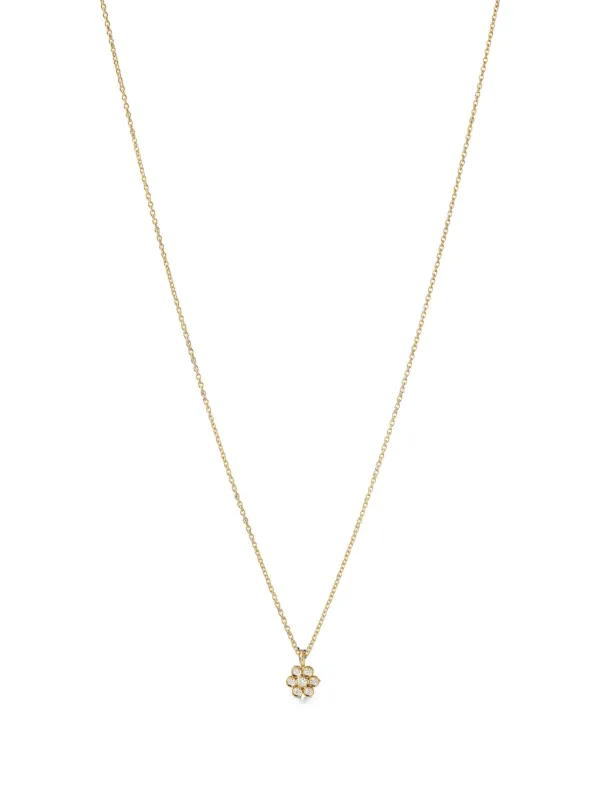 Sophie Bille Brahe Lily Fleur Diamond Necklace in Gold