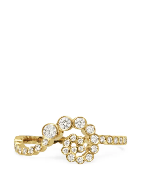Sophie Bille Brahe Rive Escargot Diamond Ring in Gold
