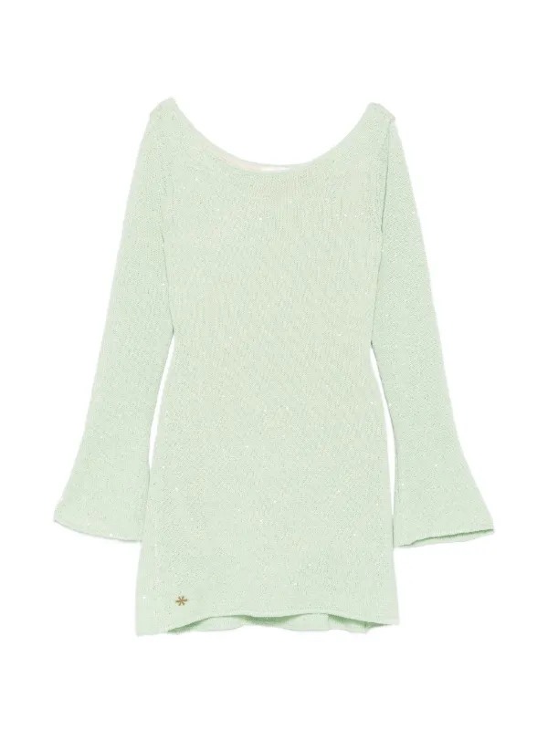 asta resort green mini dress Maya Longsleeve | show_SS26