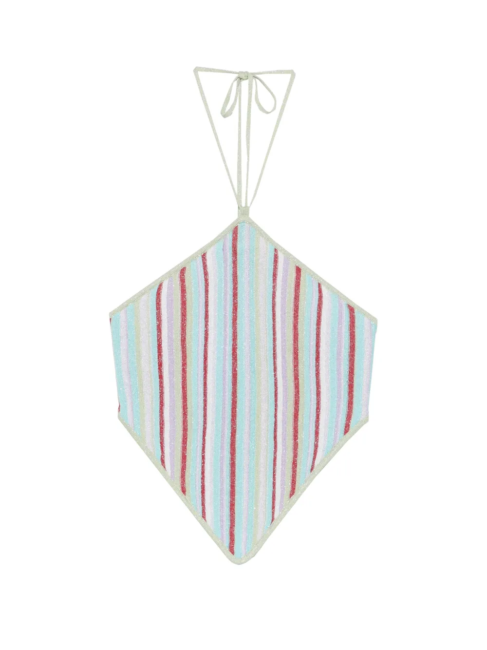 Asta Resort Marielle striped halterneck top - Blu
